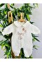4-Layer Muslin Fabric Baby Collar Jumpsuit-Hat-Gloves-Bedding-Pillow Set Hospital Release Customized with Name Embroidered - 4