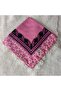 Handmade Needlework Writing, Scarf, Yemeni, Mevlit Cover, Head Cover, 4 Sides Embroidered, 100*100cm - 6