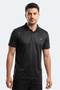 Robles Men's Polo Collar Black T-Shirt