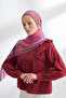 Organic Touch Viscose Blend Patterned Shawl - Powder - Gray - 3