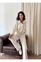 Women's Side Pocket Elastic Waist Trousers & Jacket Two-Piece Set - 2