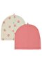 Strawberry Printed 2-Piece Baby Hat and Beanie Sets - Pink - 4