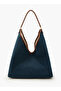 Denim Shoulder Bag with Pouch - 6