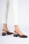 Women's 4cm Thick Heeled Stylish Shoes - 4