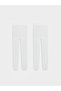 Rmz Gi̇yi̇m Farkiyla Embroidered Girls' Pantyhose 2-Pack - 2
