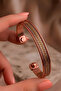 Men's Women's Copper Bracelet Handcrafted 3-Color Gourmet Patterned Adjustable Ion Bracelet - 6