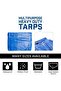 Waterproof Ground Cover Sheet Tarpaulin for Outdoors (12Mtrs X 12Mtrs) - 5