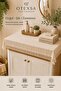 Bohemian Tasseled Bathroom Cabinet Cover Natural Textured Decorative Fabric Runner 50X80 cm - 2