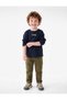 Baby Boy Cotton Long Sleeve Crew Neck T-Shirt with Embroidery Detail