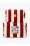 Set of 2 Red Striped Organizer Bags Holiday Beach with Lobster Design