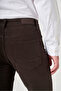 Brown 5 Pocket Gabardine Slim Fit Cotton Denim Jean Jeans Trousers 1003260317 - 5
