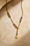 Figured Anti-Tarnish Steel Adjustable Chain Luxury Necklace - 2