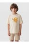 Lcw Kids Yellow Crew Neck Printed Boys' T-Shirt - 2