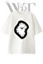 Salvador Dali Design Printed Unisex White Oversize T-Shirt