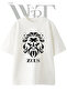 Zeus Design Printed Unisex White Oversize T-Shirt