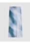 Lcw Dream Blue Elastic Waist Tie-Dye Patterned Women's Tulle Pareo - 2