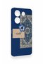 Tecno Caman 20 Pro 5g Compatible Blue Ethnic Carpet Pattern Silicone Case - 2
