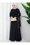 Women's Clothing with Buckle Detail and Chain Belt - 3
