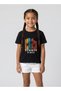 Girls Summer Vibes Black T-Shirt
