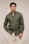 Regular Fit Hidden Button Collar 100% Linen Raw Linen Shirt