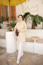 Beige Striped Tunic Shirt - 3
