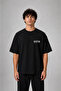 Led Zeppellin Printed Oversize Cotton Black T-Shirt - 2