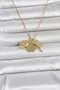 316L Steel Gold Color Openable Clover Model Zircon Stone Women's Necklace - 2
