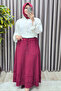 Women's Clothing Plus Size Seersucker Layered Flared Skirt - 6