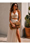 Natural Wicker Look Hand Knitted Women's Beach & Hand Bag – Beige - 2