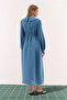 Muslin Dress Blue - 4