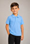Children's Unisex Set of 2 Cotton Polo Collar Buttoned T-Shirts - Both Long and Short Sleeve School and Casual Wear Comfortable Fit Basic T-Shirt - 4