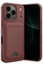 Aconcept iPhone 17 Pro Kelvin Silicone with Business Card Holder (65107) - Burgundy
