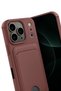 Aconcept iPhone 17 Pro Kelvin Silicone with Business Card Holder (65107) - Burgundy - 3