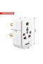32A Converter Multiplug 2-Pin & 3-Pin Socket| Universal AC Travel Adapter Polycarbonate Body Socket | Compact Converter Plug for Travel, Home & Office Use - 5