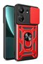 Aconcept Redmi 13C Case Pars Silicone with Lens Ring (114710) - Red