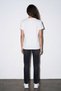26Ytsh02191 Women's T-Shirt with Print and Embroidery Detail - 4