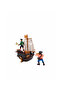 Toy Pirate Ship Play Set - Adventure Set with 2 Character Figures, Ages 3+ - 5