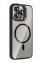 Aconcept iPhone 15 Pro Max Cover with Remim Lens and Magsafe Stand (101202) - Black - 2