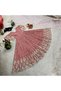 Pink Faux Georgette Gown Set - HRT4291 | Pink-Size:L-40-Inches - 4