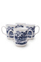 Earthenware Classic Blue Windmill Pattern Mug, 340ml, White (Set of 4)