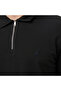 Men's Black Regular Fit Polo Neck T-Shirt - 5