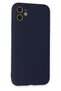 Aconcept iPhone 11 Case Nano Inside Velvet Silicone (34718) - Navy Blue - 3