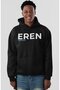 Eren Jeager Attack on Titan Anime Back Printed Unisex Oversize Combed Cotton Hoodie - 4