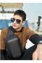 semi hard shell crossbody bag water resistant anti theft unisex fashion shoulder bag for travel business casual use xb00126 black - 2