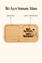 Rectangular Bamboo Two-Compartment Coffee Presentation Tray, Both Sympathetic and Attractive - 3