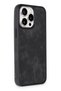 Aconcept iPhone 15 Pro Max Case Aras Leather Cover (85401) - Black - 2