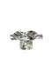 Wavy dessert serving plate with decorated base - 2
