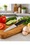 25 cm Stainless Steel Vegetable and Fruit Knife – Sharp Kitchen Knife with Ergonomic Handle - 3