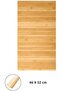Albemo Foldable Bamboo Rectangular Multi-Purpose Sofa Armrest Cup Holder and Tray Supla - Natural