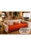 100% Cotton Linen Ruffled Sofa Cover Velora Series, Bed Runner, Decorative, Modern Design, Non-Slip, Dust-Repellent, Anti-Pilling, 90X200 cm